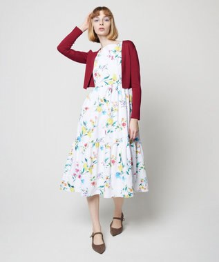 TOCCA 【接触冷感＆UVカット】【洗える】SQUARE BOLERO ボレロ ワイン系