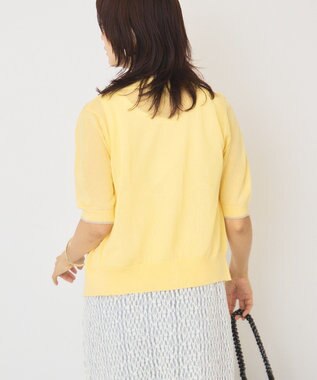 AMERICAN HOLIC 配色フリルレイヤードカーディガン Yellow