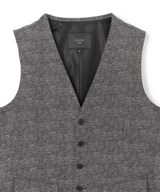 JOSEPH HOMME 新色【３ピース対応】クールドッツストレッチ　ジレ ＜新色＞グレー系
