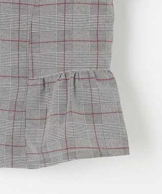 組曲 KIDS 【150-170㎝】グレンチェックジャケット＆プリーツワンピース セット ネイビー×チェック系