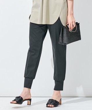 自由区 【洗える】コンパクトムーブ ジョグパンツ ブラック系