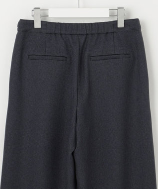 J.PRESS LADIES 【洗える】TUMUGITOピンヘッド ワイド パンツ ネイビー系