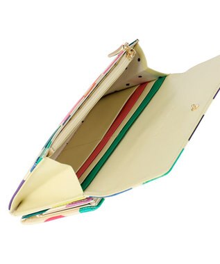 tsumori chisato CARRY カラフルズームドット がま口 長財布 ホワイト