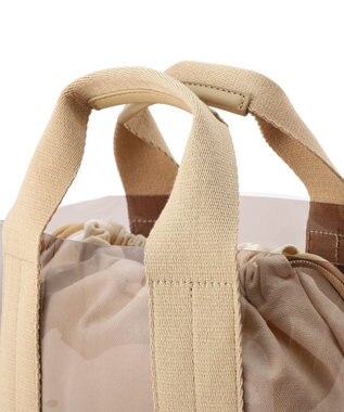 Green Parks 巾着付きＰＶＣトートバッグ Beige
