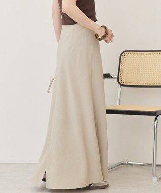 AMERICAN HOLIC リネンライクマーメイドスカート Gray Beige