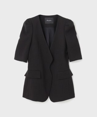 GRACE CONTINENTAL パフスリーブジャケット ブラック