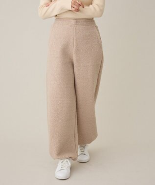 CRAFT STANDARD BOUTIQUE ブークレ風カットソーパンツ Beige