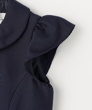 組曲 KIDS 【110-140㎝】レーシージャケット＆ワンピース セット ネイビー系