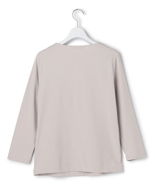 ICB L 【速乾・UVケア・接触冷感・洗える】 スーペリアジャージー Uネックカットソー ライトグレー系