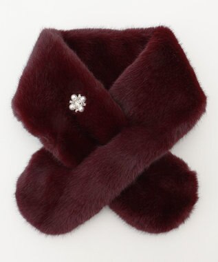 TOCCA BIJOUX MINI FURTIPPET ティペット レッド系