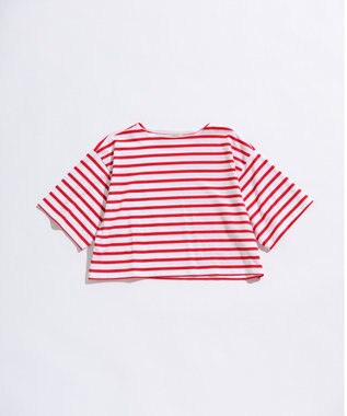 LENO BORDER T-SHIRT / ボーダーTシャツ WHITE×RED