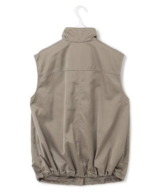 ICB 【洗える】グランウォームソフトサテン ミリタリーベスト フォーン系