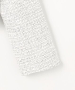 組曲 S 【KUMIKYOKU NAVY】ラメループモールツイード ジャケット ライトグレー系