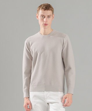 JOSEPH HOMME 新色追加【洗える】ヴィスコースリンクス　クルーネックニット アイボリー系
