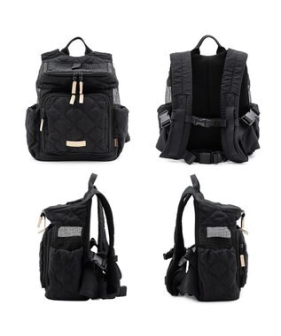 PET PARADISE ペットパラダイス ナチュラル キルティング ハグ＆リュック S 超小型犬 ブラック