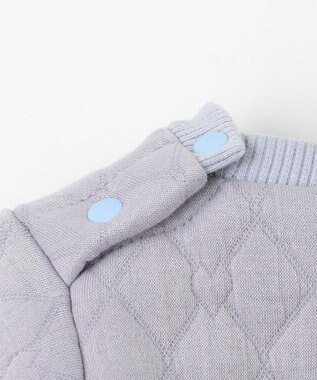 組曲 KIDS 【90-100㎝】ハートキルトジャガード トレーナー サックス系