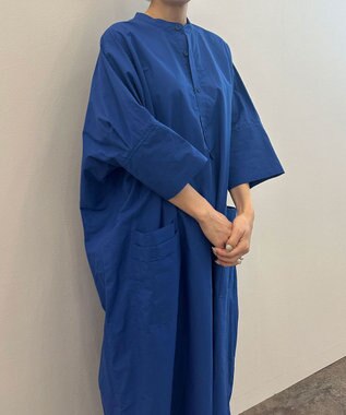 WHITE MAILS 【Kanocoコラボ】ビッグシルエット ワンピース＜洗える・抗菌・消臭・速乾・UVケア＞ ブルー