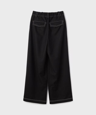 GRACE CONTINENTAL タックカーブパンツ ブラック