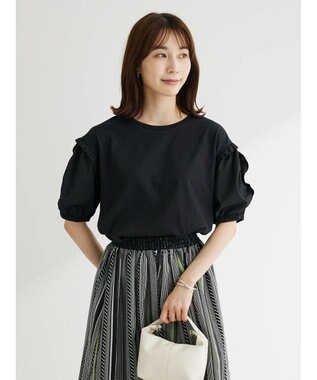 Green Parks ・ＥＬＥＮＣＡＲＥ　ＤＵＥ　ラッフルパフＴＥＥ Black