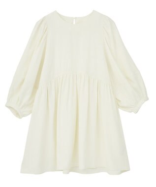 AMERICAN HOLIC DOTジャガードティアードブラウス Ivory