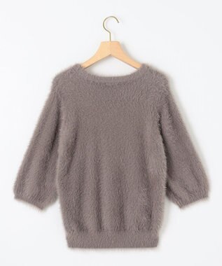 組曲 S ナイロンファー半袖プルオーバー ブラウン系