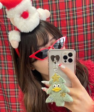 WEGO ミニキラリンツリーモンスターぬいぐるみキーホルダー グリーン