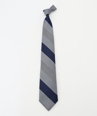 J.PRESS MEN 【STRUCTURE MIX COLLECTION】レジメンタル  ネクタイ ブラック系2