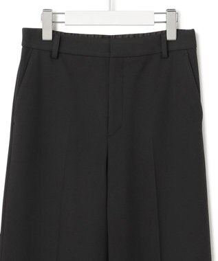 23区 L 【洗える】ウォームストレッチ ワイドパンツ ブラック系