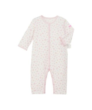 MIKI HOUSE HOT BISCUITS 【60-80cm】 フライス素材 カバーオール肌着 ピンク