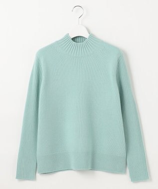J.PRESS LADIES 【洗える】CASHBIT NEO ハイネックニット ミントブルー系