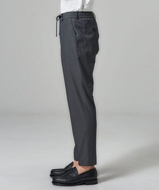 JOSEPH HOMME 【新素材 / セットアップ対応】ドットエアーサッカー ドロスト付テーパードパンツ / PEGG CONVERTIBLE グレー系
