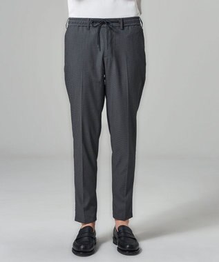JOSEPH HOMME 【新素材 / セットアップ対応】ドットエアーサッカー ドロスト付テーパードパンツ / PEGG CONVERTIBLE グレー系