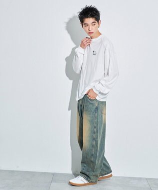 WEGO アニマルワンポイントT（LS） ホワイト