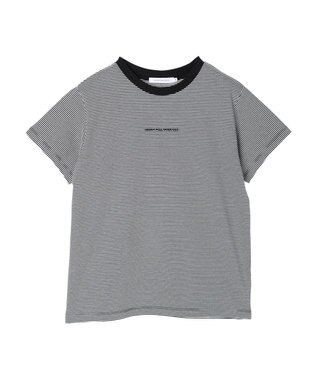 AMERICAN HOLIC 刺繍ロゴボーダープルオーバー Ivory