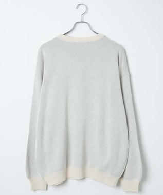 WEGO ロゴジャガードニットプルオーバー ホワイトアイボリー