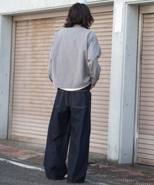 WEGO 【ユニセックス着用ITEM】フェイクスウェードシャツジャケット グレー