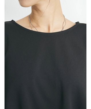 CRAFT STANDARD BOUTIQUE ８分丈ウエストタックオールインワン Black