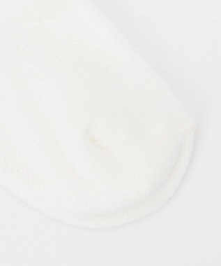 組曲 KIDS 【13~24cm】リボン付シンプル ショートソックス アイボリー系