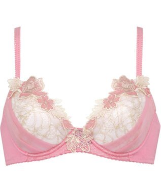 Wing Wing Lesiage　【2720シリーズ】ブラジャー　シアー感のあるラグジュアリーなデザイン　ウイング／ワコール　PB2720 ストロベリー