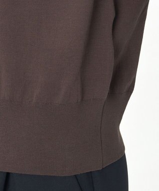 23区 S 【R(アール)】アイスニット Vネック カーディガン ダークブラウン系