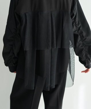 YECCA VECCA 異素材MIXテーラードジャケット Black