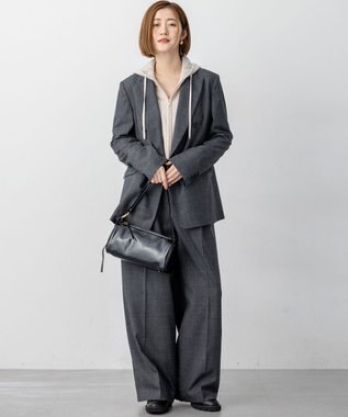 23区 【セットアップ対応】TWサキソニー ダブル ジャケット グレー系