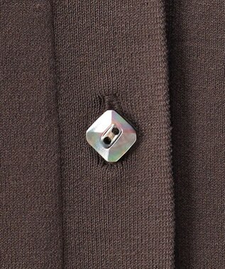 23区 S 【R(アール)】アイスニット Vネック カーディガン ダークブラウン系