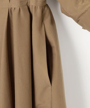 自由区 シアーボイルシャツ ワンピース ブロンズ