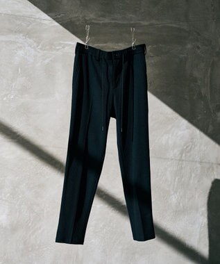 JOSEPH HOMME 【WEB限定】【新素材】エアータックジャージー ドロスト付テーパードパンツ / PEGG CONVERTIBLE ブラック系