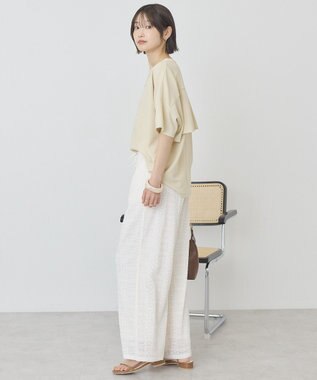 AMERICAN HOLIC 【先行予約】【WEB限定】バックフリル半袖プルオーバー Light Beige