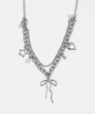 WEGO Lマルチチャームダブルネックレス 柄2