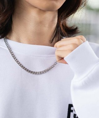 WEGO 【2点SET】アクセ付きストレートラインプルオーバー ホワイト