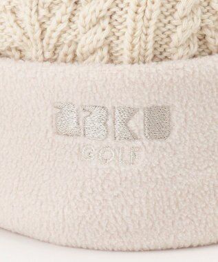 23区GOLF 【WOMEN】つば付きケーブル ニットキャップ ベージュ系