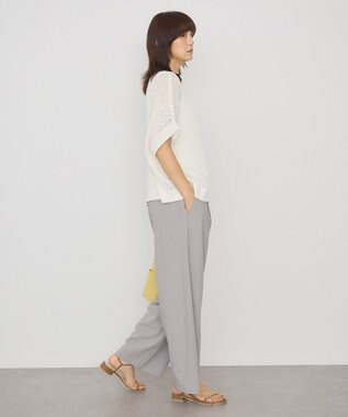 AMERICAN HOLIC 透かし畦ルーズニット Ivory